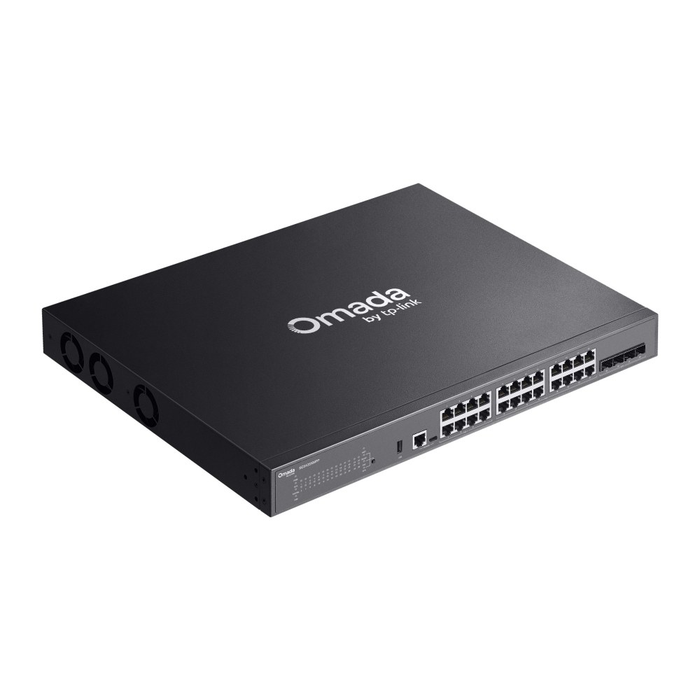 Фото Коммутатор TP-Link SG5428XMPP, 24×1 Гбит/с PoE++ + 4×10 Гбит/с SFP+, управляемый