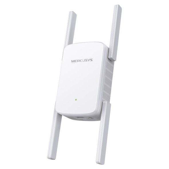 Фото Роутер AC1900 Wi-Fi Range ExtenderSPEED: 600 Mbps at 2.4 GHz + 1300 Mbps at 5 GHz SPEC:4× Fixed External Antennas, 1× Gigabit Port, Wall PluggedFEATURE: MERCUSYS APP, WPS/Reset Button, Signal Indicator, Range Extender/Access Point mode, Adaptive Path
