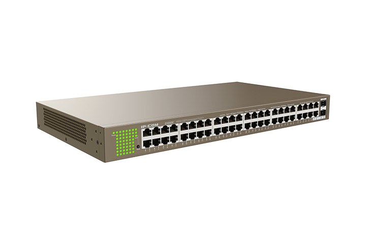 Фото Коммутатор IP-COM G1050F, 48×1 Гбит/с + 2×1 Гбит/с SFP, неуправляемый