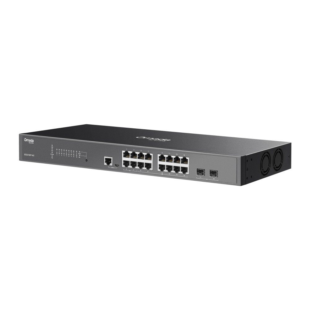 Фото Коммутатор TP-Link JetStream SG3218XP-M2, 16×2.5 Гбит/с + 2×10 Гбит/с SFP+, управляемый