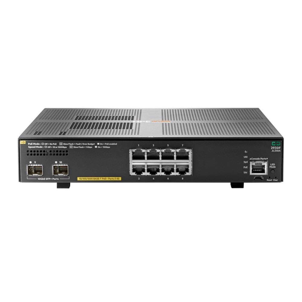 Фото Коммутатор HP Aruba 2930F 8G PoE+ 2SFP+ Swch