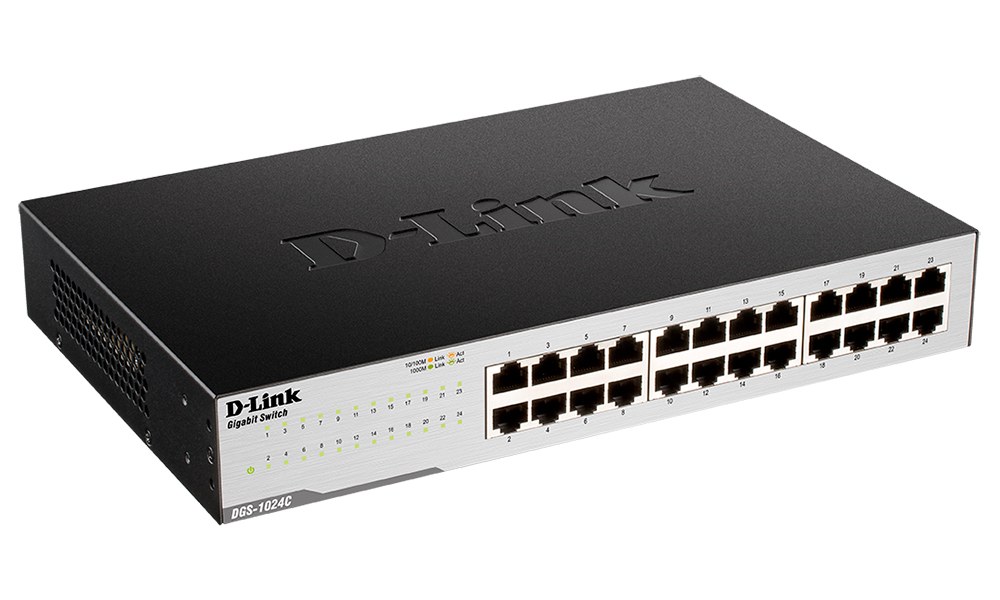 Фото Коммутатор D-Link DGS-1024C DGS-1024C/F6/E 24x1Gbит/с неуправляемый