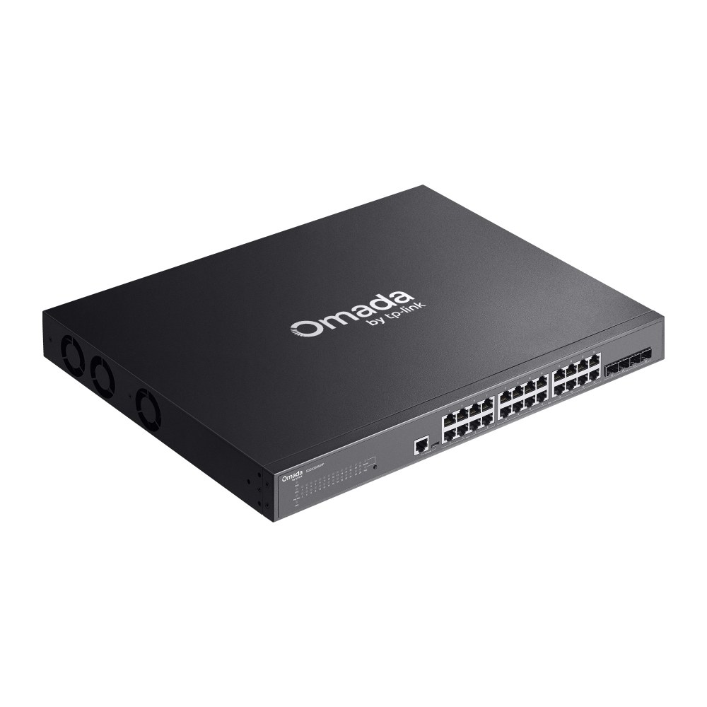 Фото Коммутатор Omada 24-Port Gigabit and 4-Port 10GE SFP+ L2+ Managed Switch with 16-Port PoE+ & 8-Port PoE++