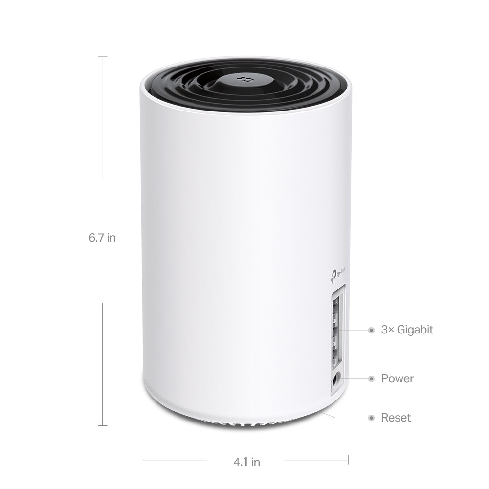 Фото Бесшовный Mesh роутер TP-Link Deco XE75 AXE5400 10/100/1000BASE-TX белый (упак.:3шт)