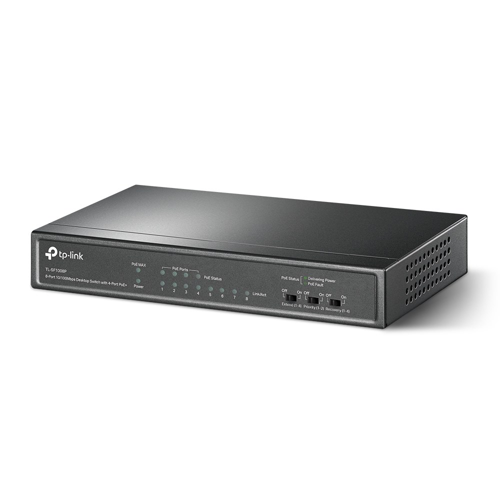 Фото Коммутатор TP-Link SMB TL-SF1008P Коммутатор 8-port 10/100M Desktop PoE Switch