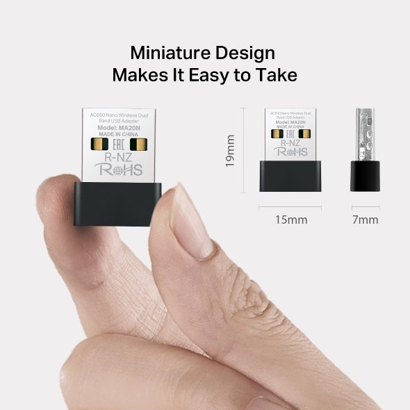 Фото Адаптер Wi-Fi/AC650 Nano Wi-Fi USB Adapter