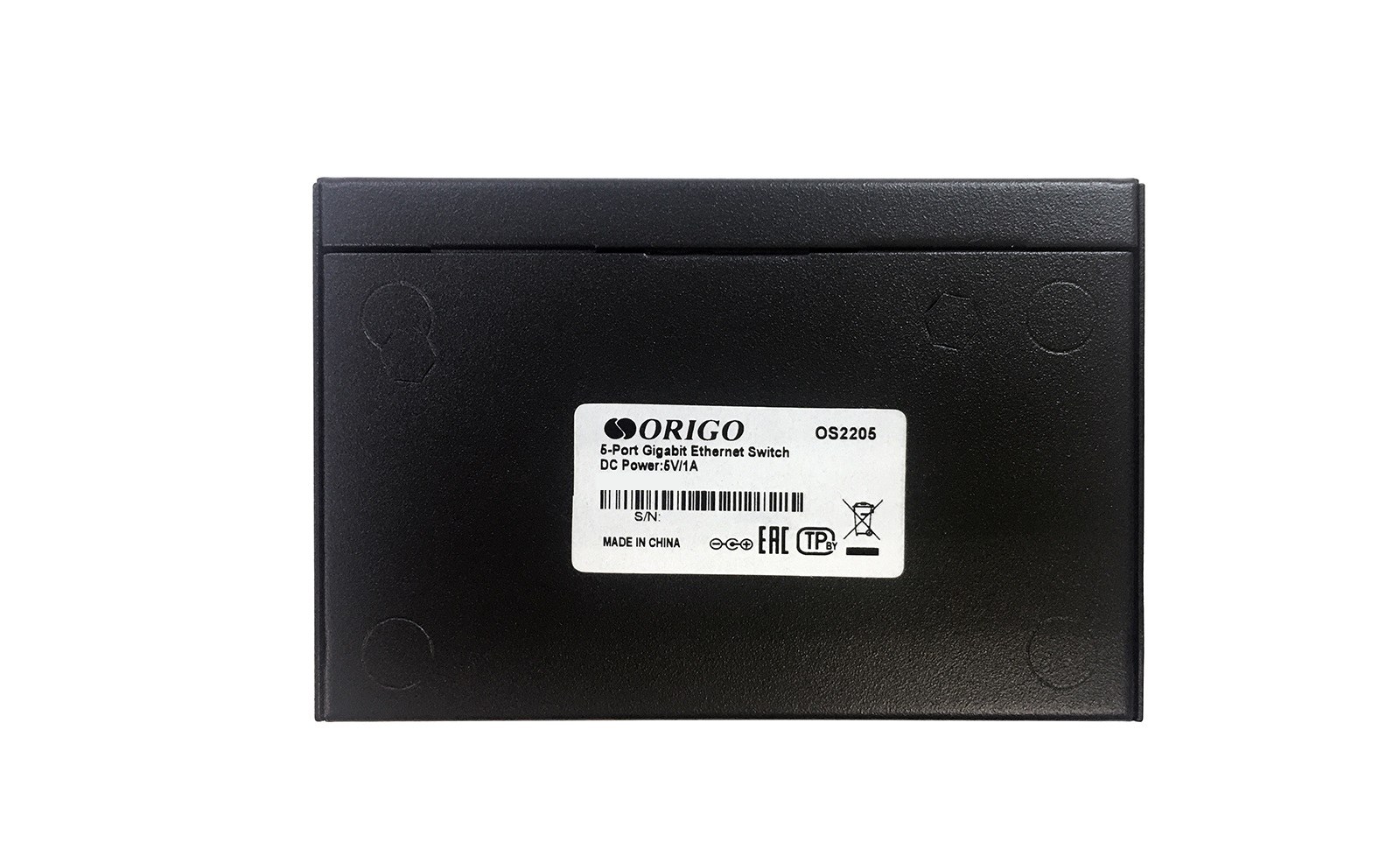 Фото Коммутатор ORIGO Unmanaged switch, 5x1000Base-T, metal case