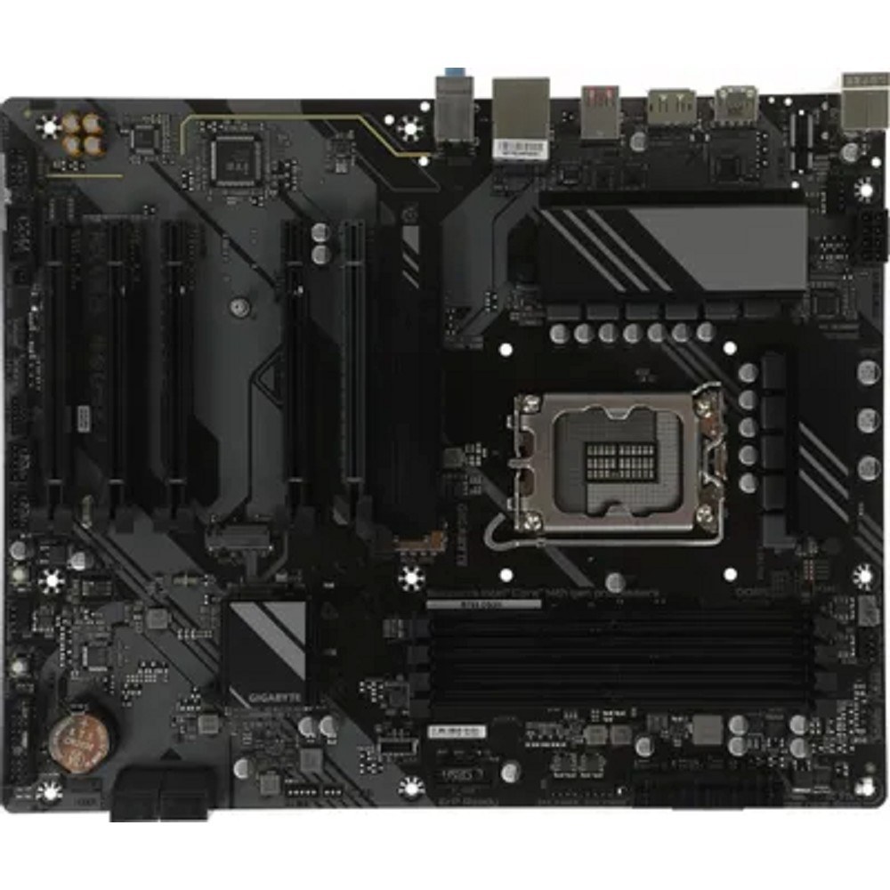 Фото Материнская плата Gigabyte B760 DS3H, LGA 1700, Intel B760, 4xDDR5, 4xSATA, 2xM.2, 1xPCIe 4.0 x16, 4xPCIe 3.0 x1, 1xHDMI, 1xDP, 1x 1Gb LAN, 1xUSB 3.2 Gen 2, 1xUSB 3.2 Gen 2x2, 4xUSB 2.0, 3x3.5 мм, 7.1, ATX