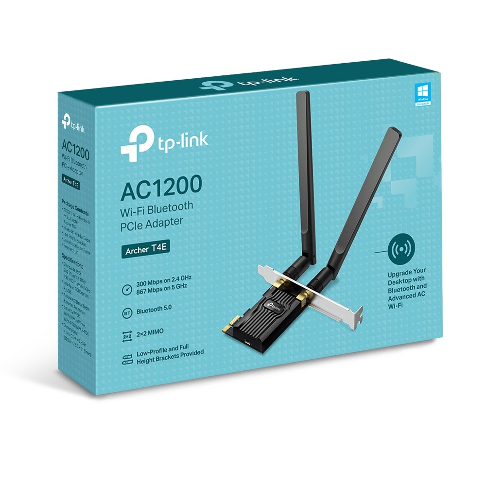 Фото Адаптер TP-Link ARCHER T4E AC1200 Двухдиапазонный Wi-Fi адаптер PCI Express