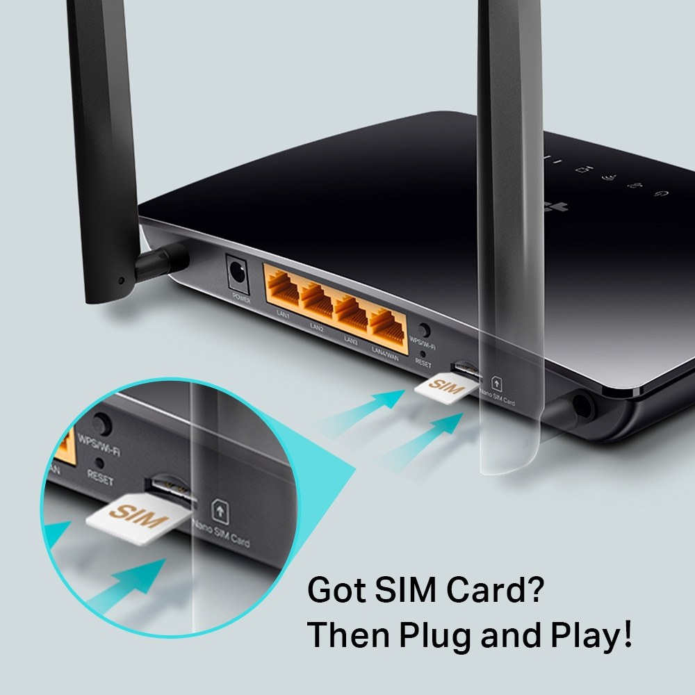 Фото Двухдиапазонный беспроводной 4G LTE-маршрутизатор TP-Link Archer MR202