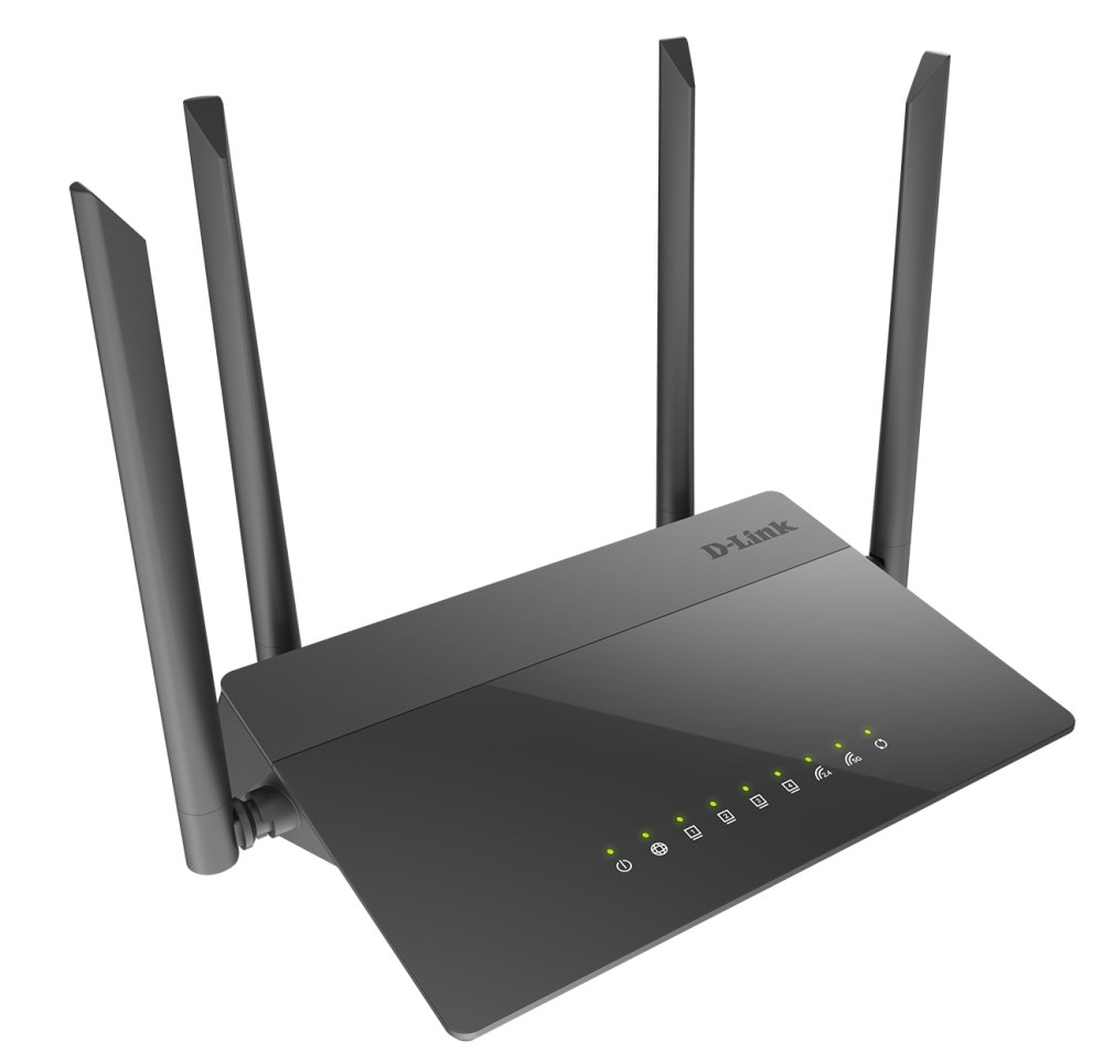 Фото Маршрутизатор DIR-841/GF,DIR-841/GFRU AC1200 Wi-Fi Router, 1000Base-X SFP WAN, 4x100Base-TX LAN, 4x5dBi external antennas