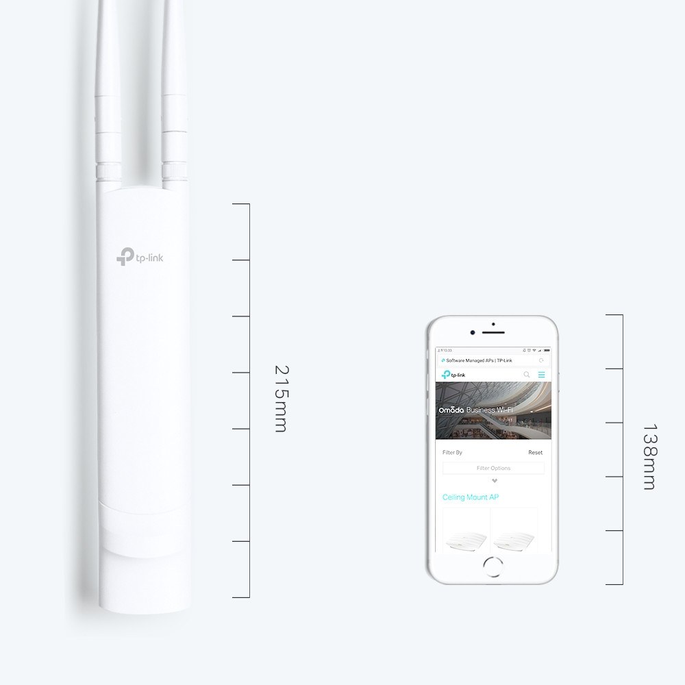 Фото Беспроводная наружная точка доступа серии N TP-Link SMB EAP110-Outdoor скорость до 300 Мбит/с