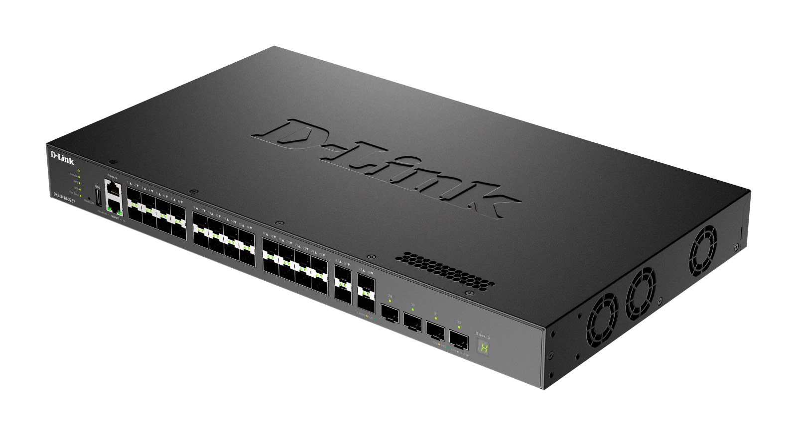 Фото Коммутатор D-Link DXS-3410-32SY/A1A, 28×10 Гбит/с SFP+ + 4×25 Гбит/с SFP28, управляемый