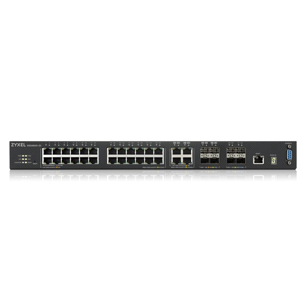Фото Коммутатор ZYXEL ZYXEL XGS4600-32 L3 Managed Switch, 28 port Gig and 4x 10G SFP+, stackable, dual PSU