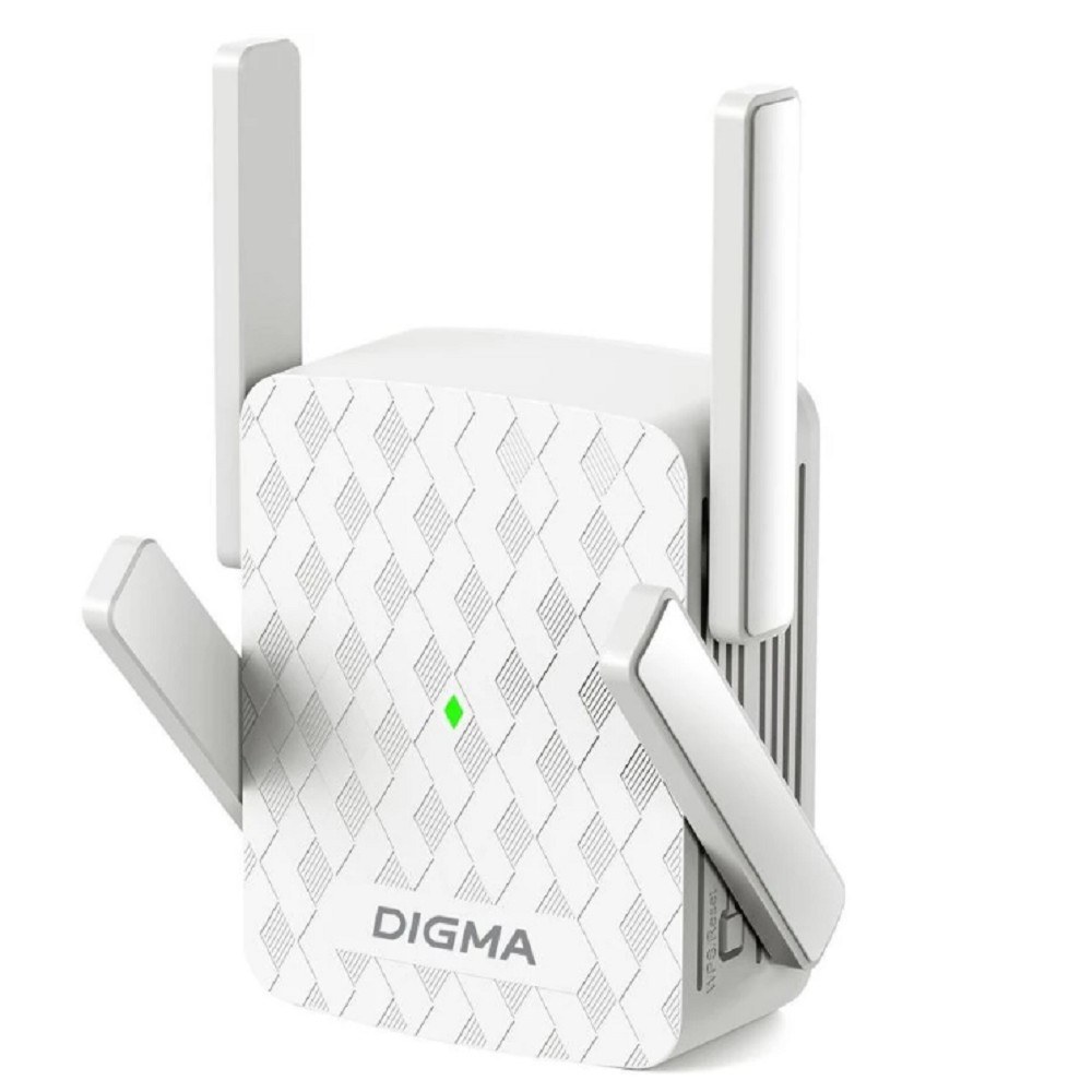 Фото Повторитель беспроводного сигнала Digma D-WR310 (D-WR310V2) N300 Wi-Fi белый