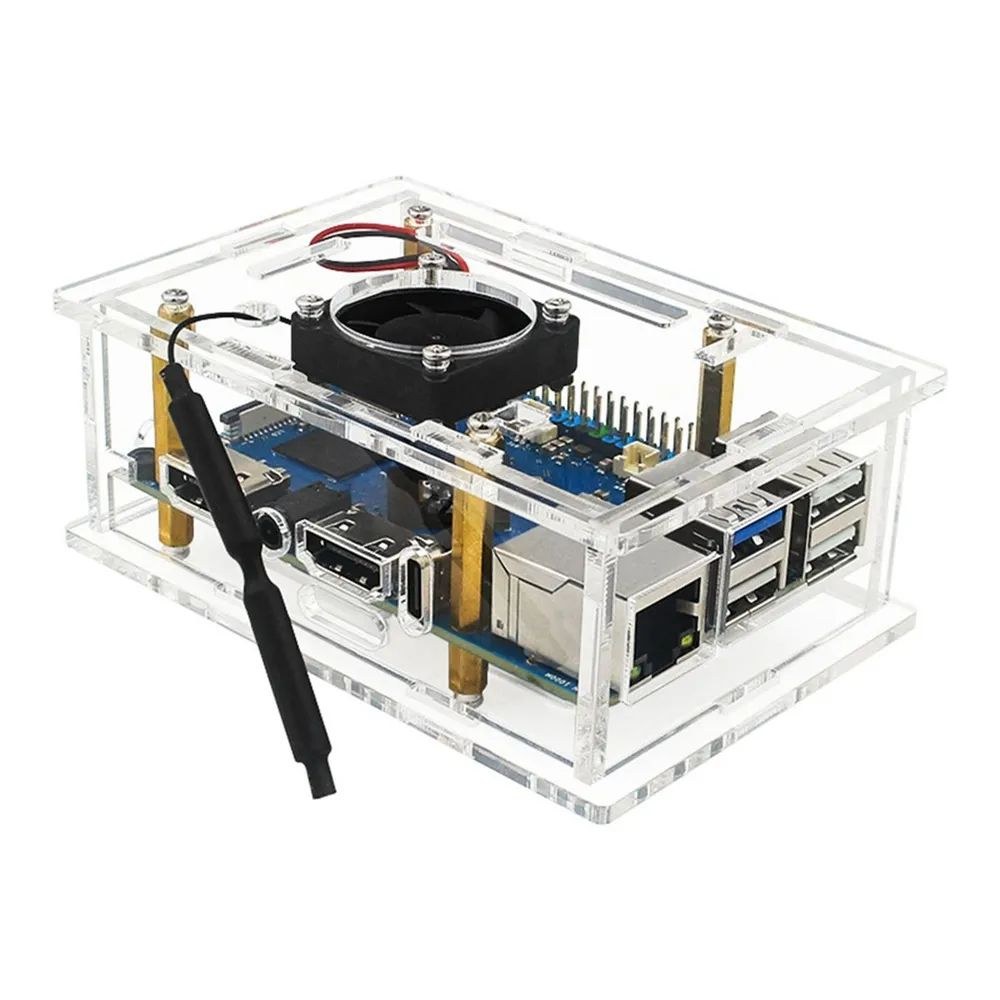 Фото Компьютерный корпус ACD Orange Pi 5 pro Acrylic case