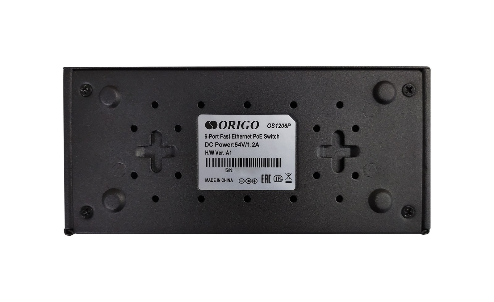 Фото Коммутатор ORIGO OS1206P/60W/A1A, 4×100 Мбит/с PoE+ + 2×100 Мбит/с, неуправляемый