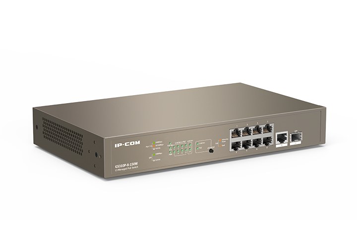 Фото Коммутатор IP-COM G5310P-8-150W - управляемый L3
