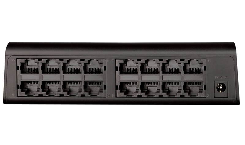 Фото Коммутатор D-Link DES-1016A, 16×100 Мбит/с, неуправляемый