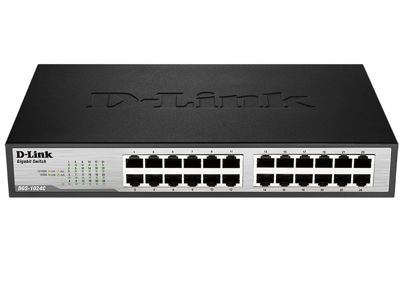 Фото Коммутатор D-Link DGS-1024C DGS-1024C/F6/E 24x1Gbит/с неуправляемый