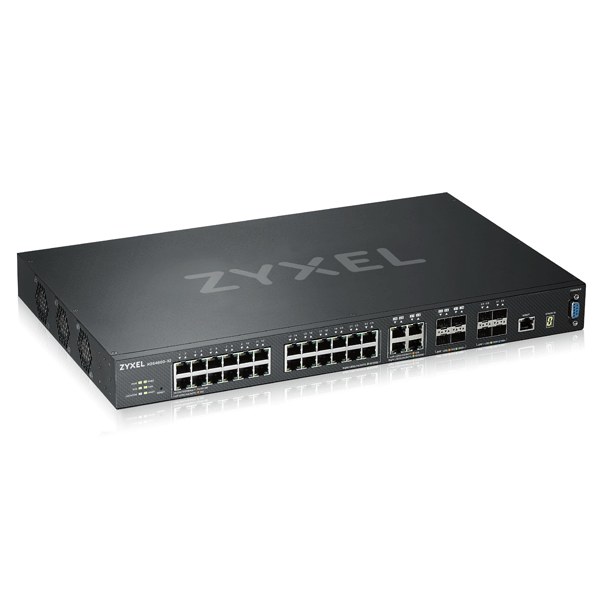 Фото Коммутатор ZYXEL ZYXEL XGS4600-32 L3 Managed Switch, 28 port Gig and 4x 10G SFP+, stackable, dual PSU