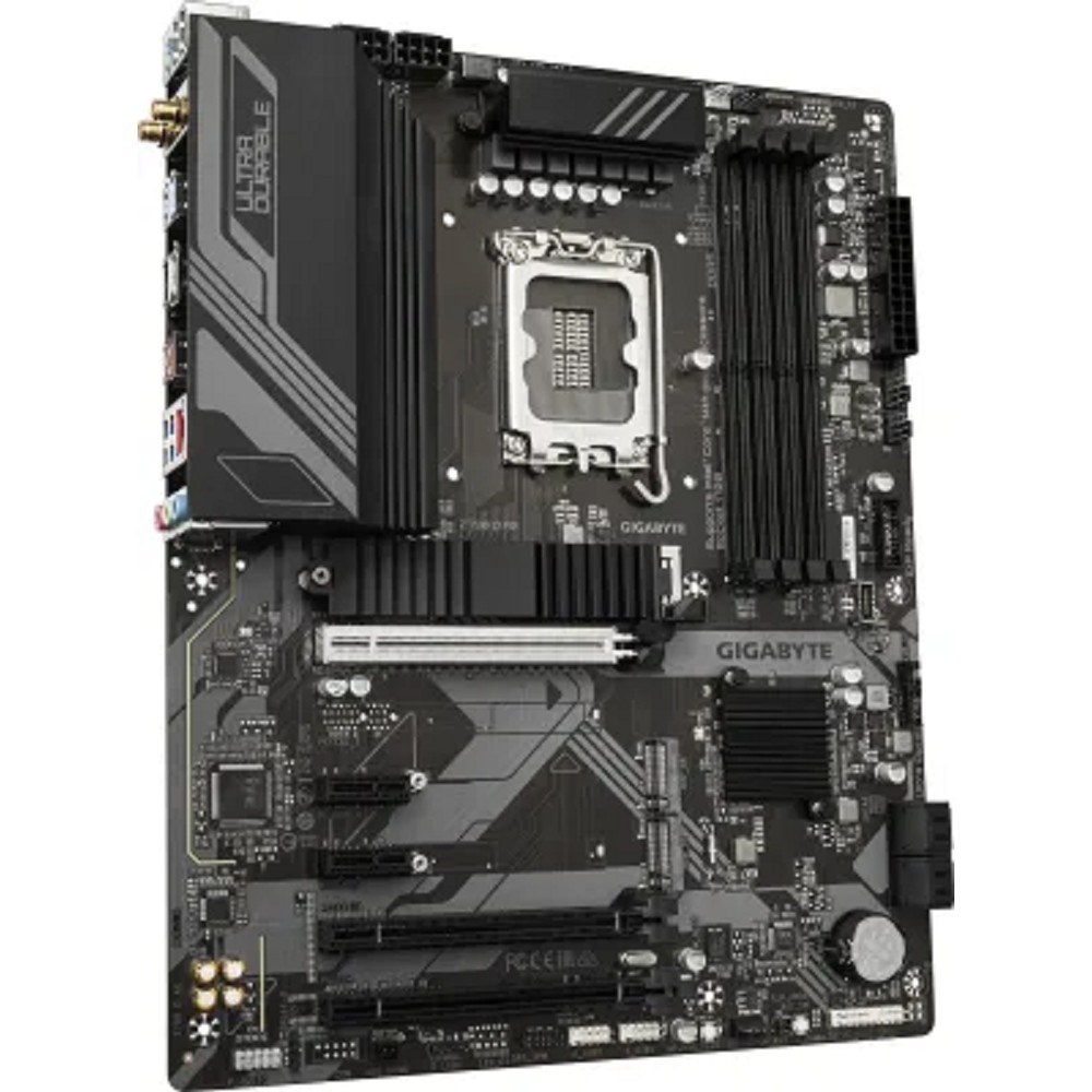 Фото Материнская плата Gigabyte Z790 D AX, LGA 1700, Intel Z790, 4xDDR5, 4xSATA, 3xM.2, 1xPCI-E 5.0 x16, 1xPCI-E 4.0 x4, 2xPCI-E 3.0 x1, 1xHDMI, 1xDP, 1x 2.5Gb LAN, 4xUSB-A 3.2 Gen 1, 1xUSB-A 3.2 Gen 2, 2xUSB-A 2.0, 1xUSB-C 3.2 Gen 2, 3x3.5 мм, 7.1, ATX