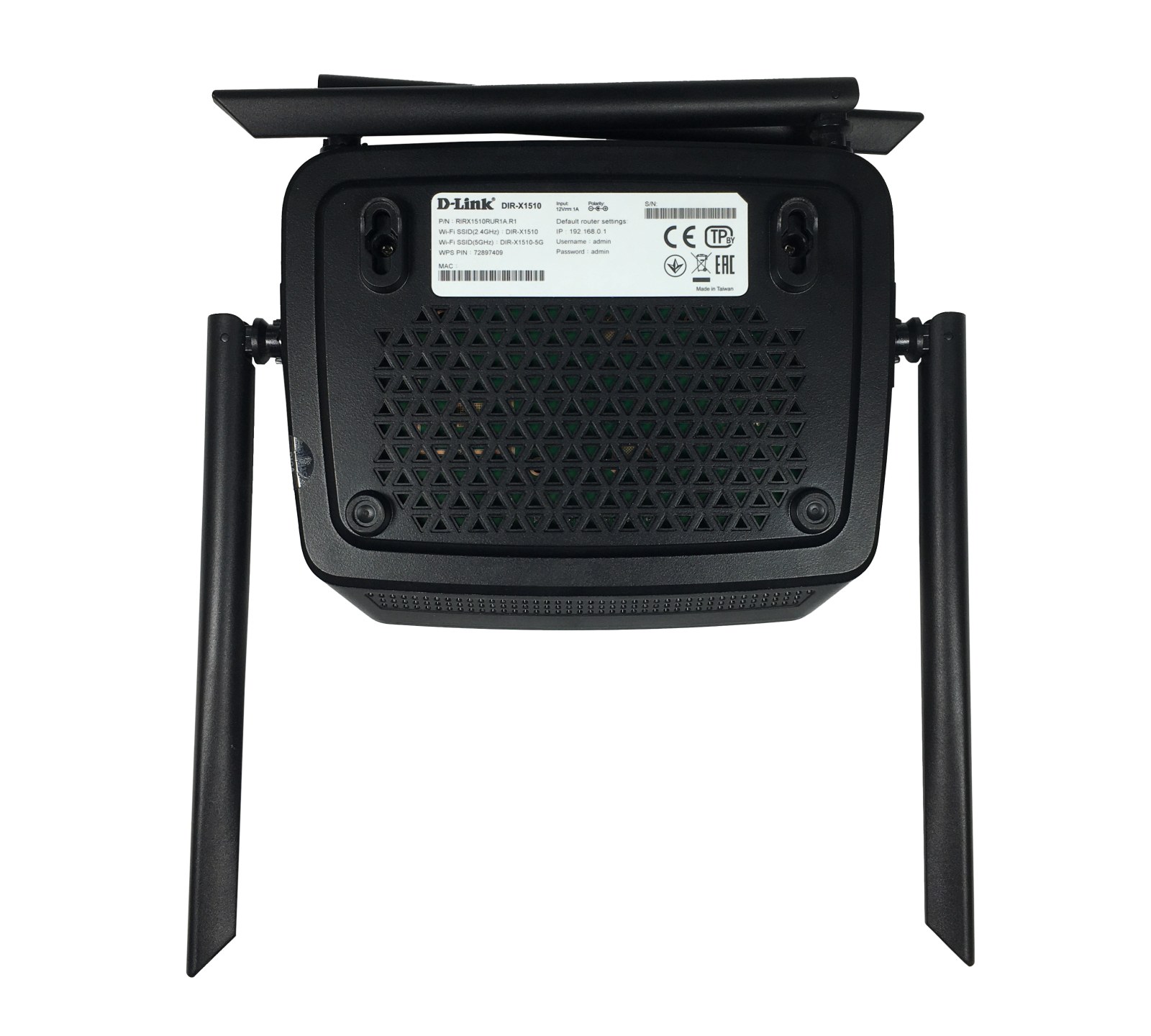 Фото Двухдиапазонный гигабитный Wi-Fi 6 маршрутизатор D-Link DIR-X1510/RU/R1A AX1500