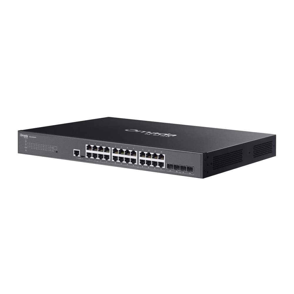Фото Коммутатор Omada 24-Port Gigabit and 4-Port 10GE SFP+ L2+ Managed Switch with 16-Port PoE+ & 8-Port PoE++