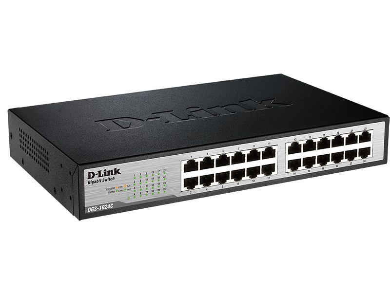 Фото Коммутатор D-Link DGS-1024C DGS-1024C/F6/E 24x1Gbит/с неуправляемый