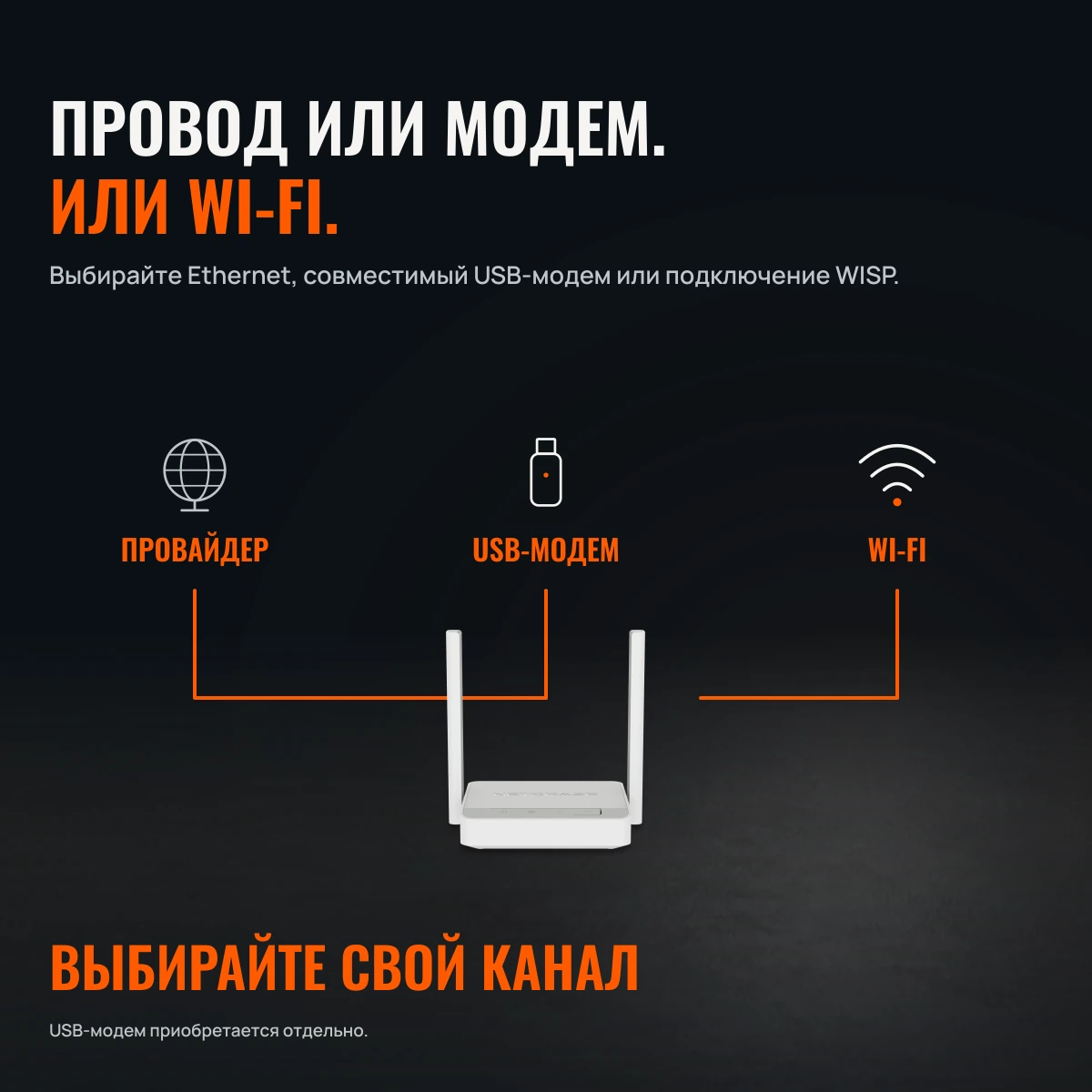 Netcraze Carrier (NC-1721). ПРОВОД ИЛИ МОДЕМ. ПОДКЛЮЧАЙТЕСЬ.