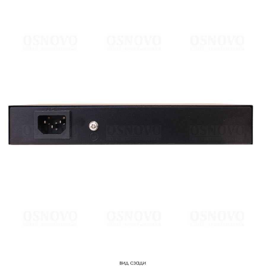 Фото Коммутатор PoE Osnovo SW-21000(120W), 8 x FE с поддержкой PoE (IEEE 802.3af/at), 2 x FE, до 30W на порт, суммарно до 120W