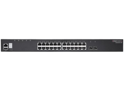 Фото Коммутатор ECS4620-28T Edge-corE 24 x GE + 2 x 10G SFP+ ports + 1 x expansion slot (for dual 10G SFP+ ports) L3 Stackable Switch, w/1 x RJ45 console port, 1 x USB type A storage port, RPU connector, fan-less design, Stack up to 4 units