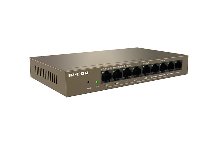 Фото Маршрутизатор IP-COM M20-8G-PoE, 9×1 Гбит/с WAN/LAN (8×PoE), управляемый