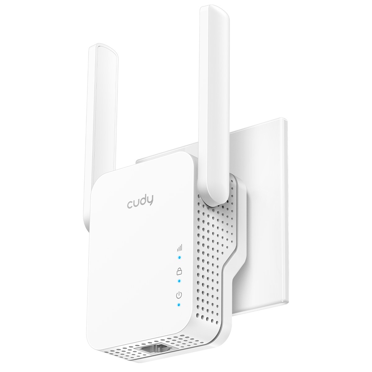 Фото Усилитель Wi-Fi N300 Wi-Fi Mesh Repeater, AP mode, 300Mbps at 2.4GHz, 802.11/b/g/n, 1 10/100Mbps Port, WPS button, Intelligent Signal Light, Access Control, LED control, Cudy APP