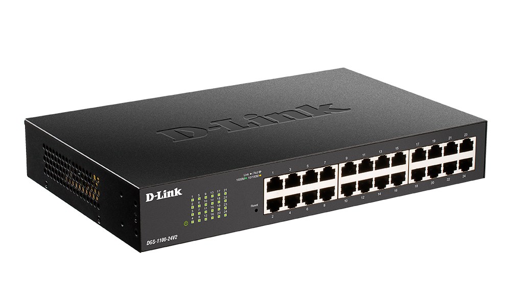 Фото Коммутатор D-Link DGS-1100-24V2/A1A, 24×1 Гбит/с, настраиваемый