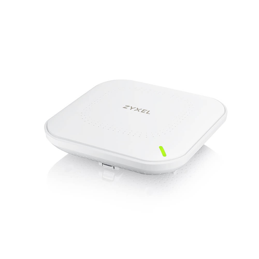 Фото Гибридная точка доступа Zyxel NebulaFlex NWA50AX, WiFi 6, 802.11a/b/g/n/ac/ax (2,4 и 5 ГГц), MU-MIMO, антенны 2x2, до 575+1200 Мбит/с, 1xLAN GE, PoE, без поддержки Captive portal и WPA-Enterprise, защ