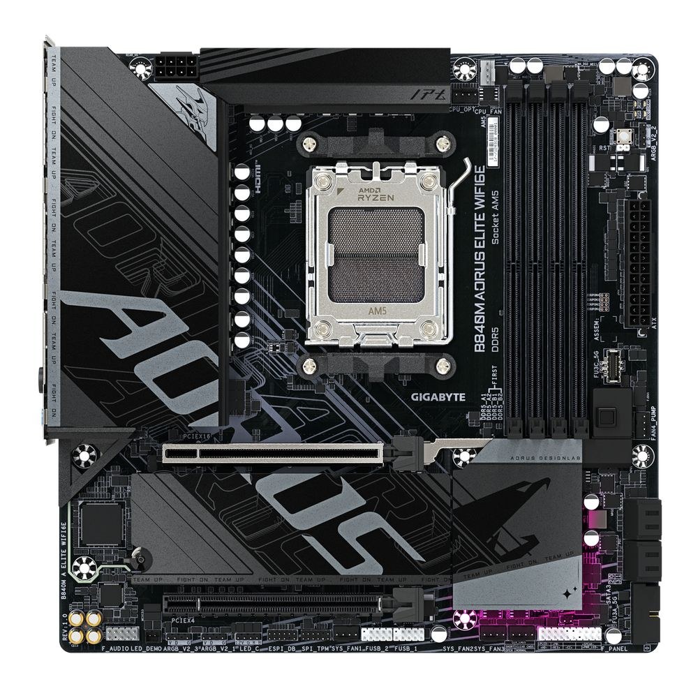 Фото Материнская плата Gigabyte B840M AORUS ELITE WIFI6E, RTL