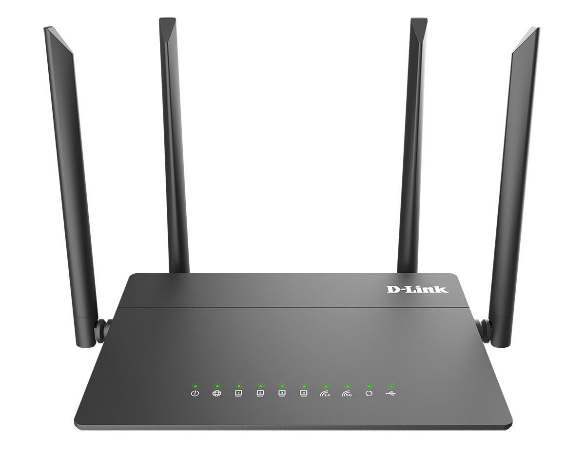 Фото Беспроводной двухдиапазонный маршрутизатор D-Link DIR-815/RU/R4A AC1200 с поддержкой технологии MU-MIMO, 3G/LTE и USB-портом