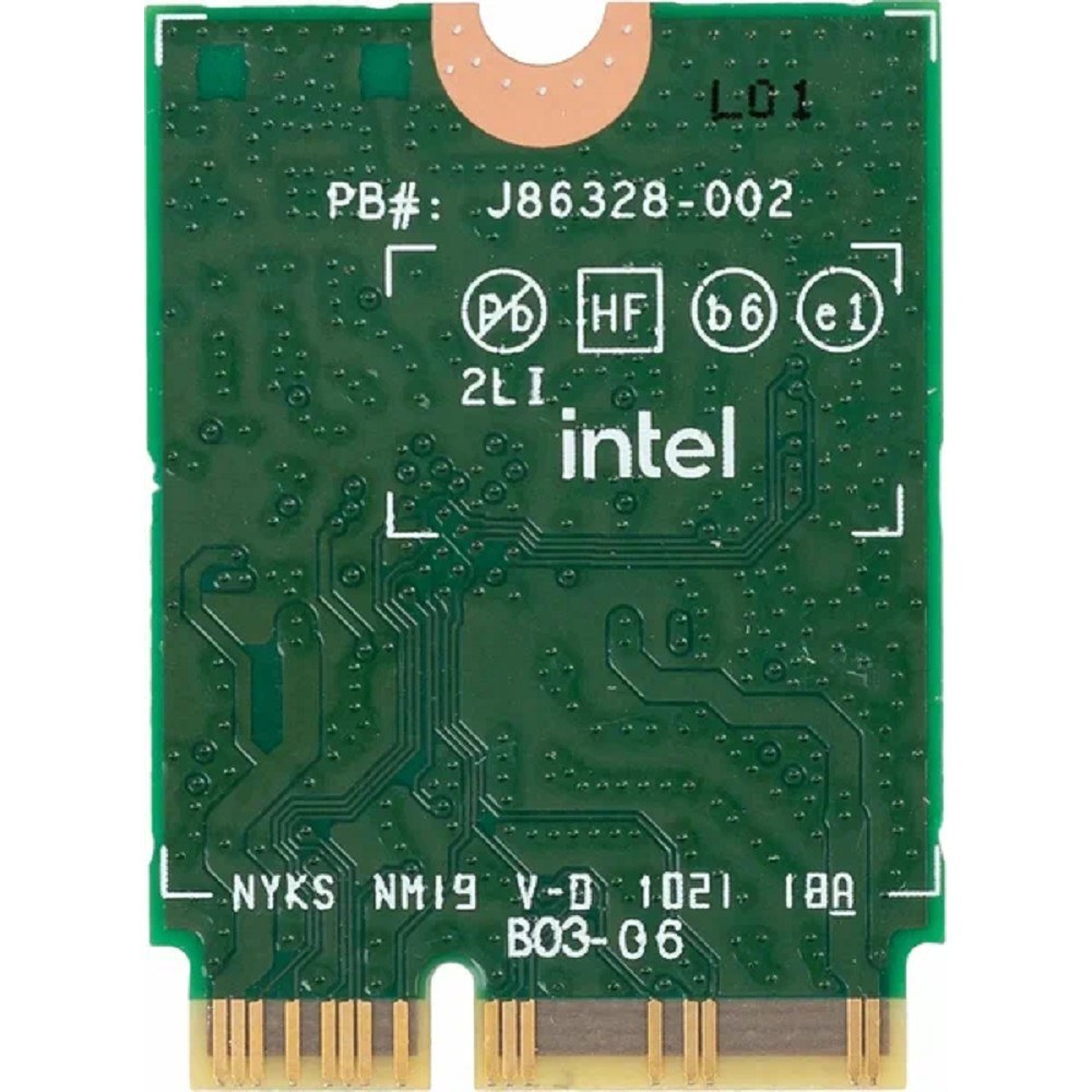 Фото Плата сетевого контроллера Intel® Wi-Fi 6 AX201, 2230, 2x2 AX+BT, No vPro®,999TD0