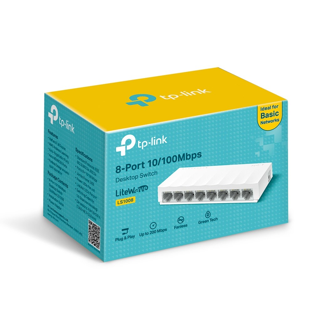 Фото Коммутатор TP-Link LS1008 8x100Mb неуправляемый