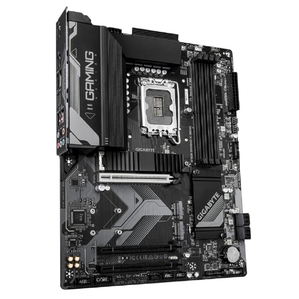 Фото Материнская плата Gigabyte B760 GAMING X GEN5, LGA1700, Intel B760, 4xDDR5, 4xSATA, 3xM.2, 1xPCIe 5.0 x16, 2xPCIe 3.0 x1, 1xHDMI, 1xDP, 1x2.5Gb LAN, 1xUSB-C 5Gbps, 1xUSB-A 10Gbps, 1xUSB-A 5Gbps, 5xUSB-A 2.0, 6x3.5 мм, 7.1, ATX