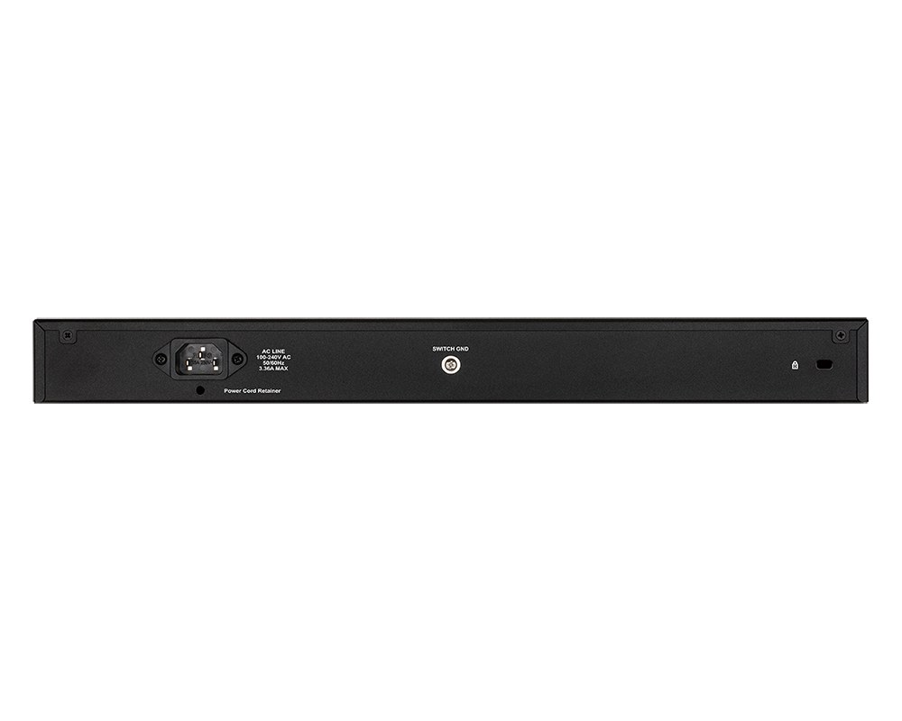 Фото Коммутатор D-Link DGS-1210-52P/ME/B1A, L2 Managed Switch with 48 10/100/1000Base-T ports and 4 1000Base-X SFP ports (8 PoE ports 802.3af/802.3at (30 W), 16 PoE ports 802.3af (15,4 W), PoE Budget 193 W). 16K Mac