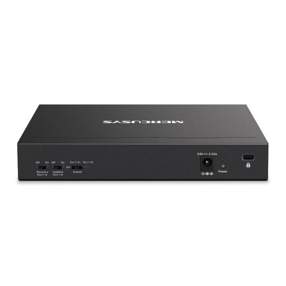 Фото Коммутатор настольный Mercusys MS110CMP с 8 портами PoE+ 10/100 Мбит/c и 2 гигабитными портами