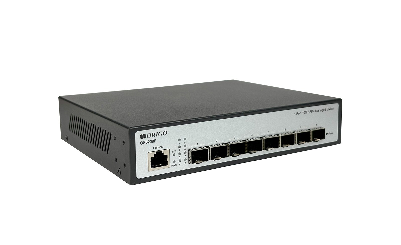 Фото Коммутатор ORIGO OS6208F/A1A, 8×10 Гбит/с SFP+, управляемый