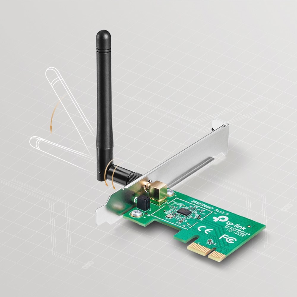 Фото Сетевой адаптер TP-Link SOHO TL-WN781ND Беспроводной сетевой адаптер на шине PCI Express серии Lite N, до 150 Мбит/с