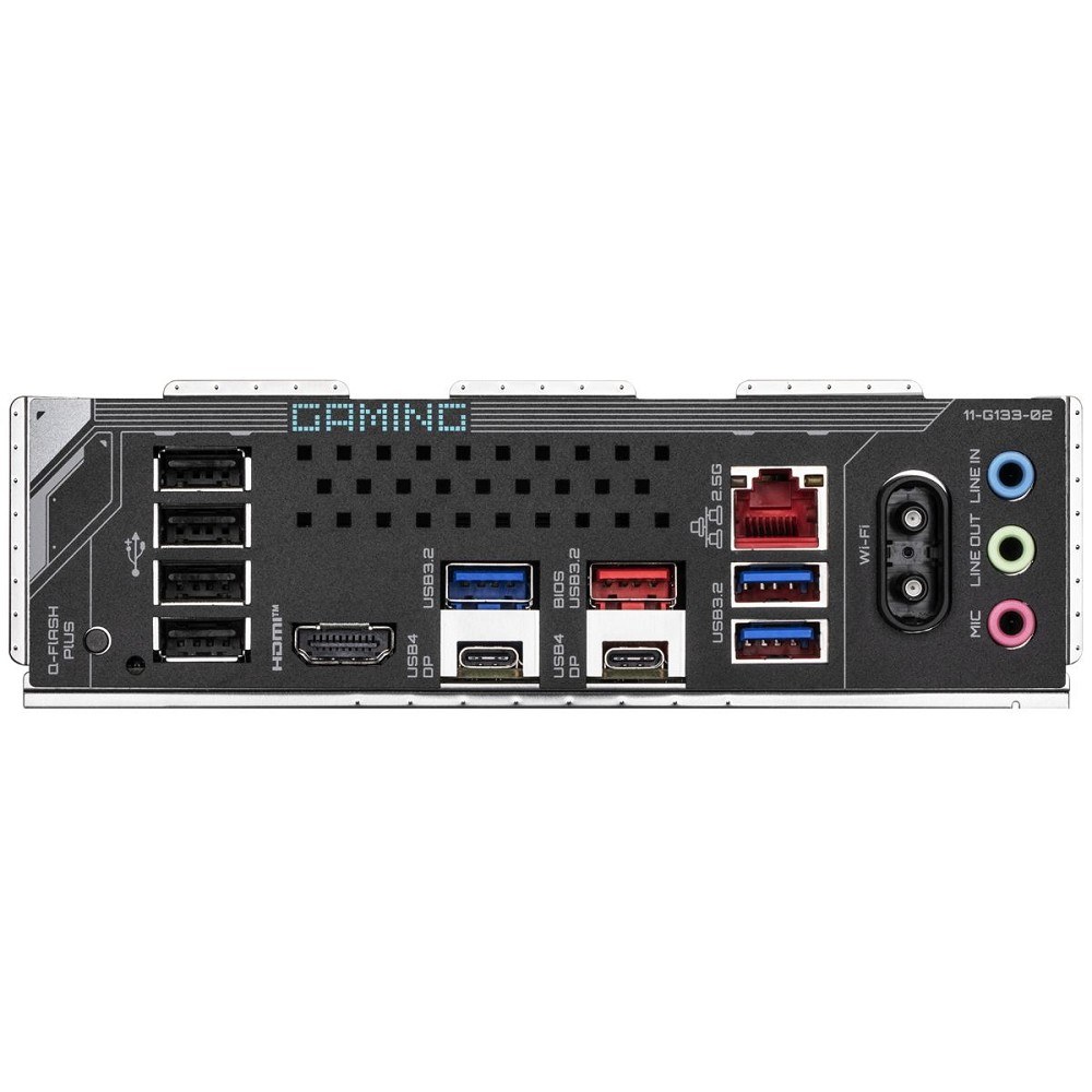 Фото Материнская плата Gigabyte X870 GAMING X WIFI7, AM5, AMD X870, 4xDDR5, 4xSATA, 3xM.2, 1xPCI-E 5.0 x16, 2xPCI-E 3.0 x1, 1xHDMI, 1xUSB-C (DP), 1x 2.5Gb LAN, 4xUSB-A 2.0, 3xUSB-A 3.2 Gen 1, 1xUSB-A 3.2 Gen 2, 2xUSB-C 3.2 Gen 2 (USB4), 3x3.5 мм, 7.1, ATX