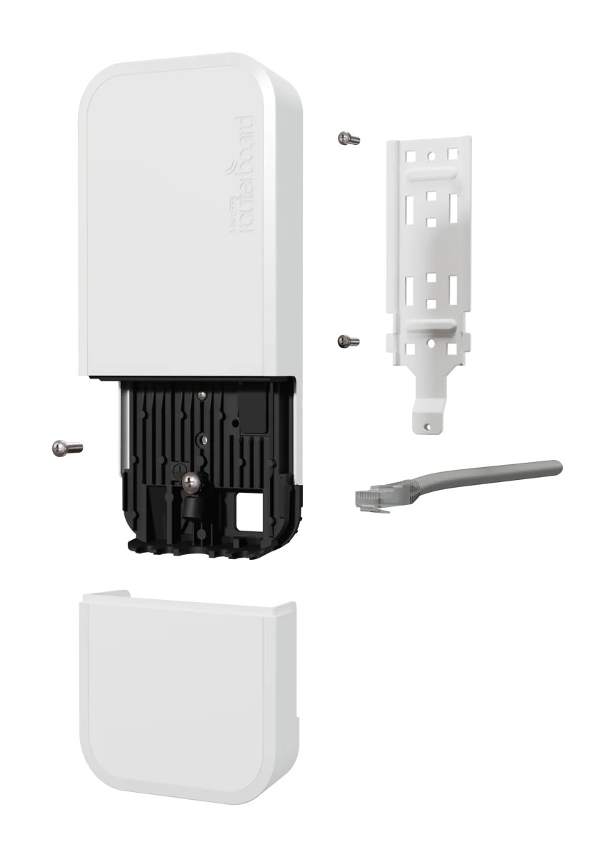 Фото Уличная точка доступа Mikrotik Wi-Fi 6 2.4/5 AP 802.11a/n/ac/ax 2Gbit eth 9W 802.3af/at POE