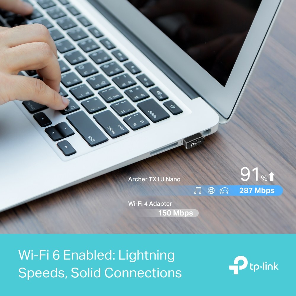 Фото Двухдиапазонный беспроводной нано-USB-адаптер Wi-Fi TP-Link Archer TX1U Nano