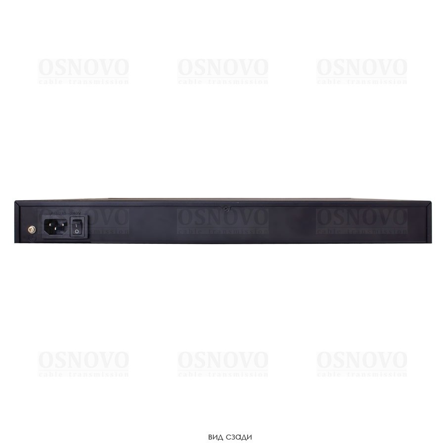 Фото Коммутатор управляемый OSNOVO L2 PoE Gigabit Ethernet на 48 RJ45 PoE + 4*GE SFP, до 30W на порт, суммарно до 800W