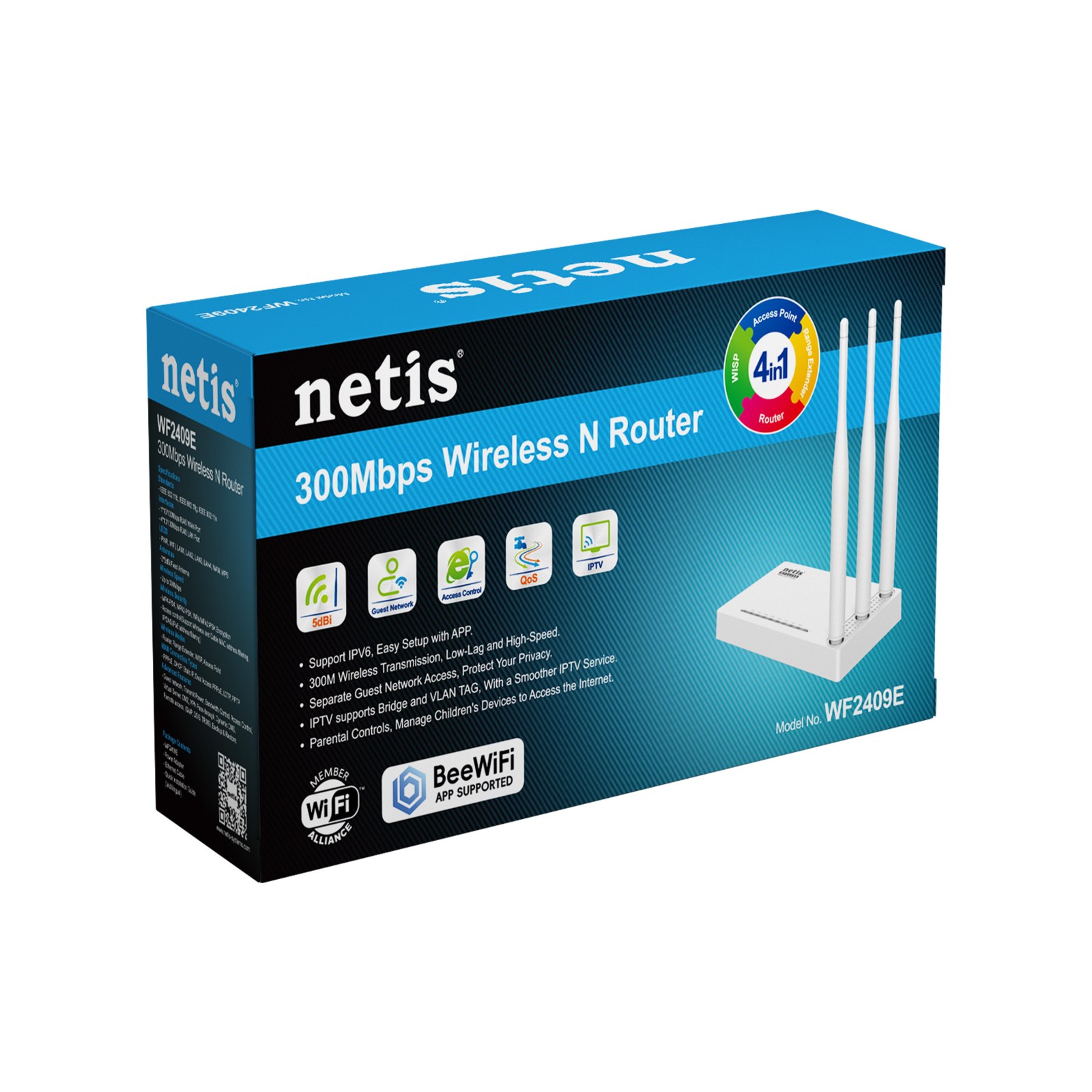 Фото Маршрутизатор беспроводной Netis WF2409E Wi-Fi белый